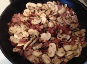 Yes, I know this is not what Julia Child would do, but big woop.  I continue to cook like this until you can smell the mushrooms and they start to wilt.